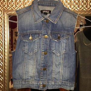 Jean and Lace Vest